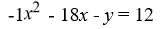 Identify the conic section given by the following equation as a parabola, ellipse, circle, or hyperbola.   A)  parabola B)  ellipse C)  circle D)  hyperbola
