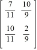 Evaluate the 2 × 2 determinant.   A)  -   B)    C)  -   D)   
