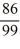 Evaluate the 2 × 2 determinant.   A)  -   B)    C)  -   D)   