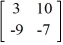 Evaluate the 2 × 2 determinant.  