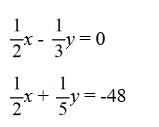 Use Cramer's Rule to solve the system of equations or determine if the system is inconsistent (no solution) or dependent (infinitely many solutions).  