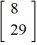Write the system of linear equations as a matrix equation.   A)  =       B)  =       C)  =       D)  =      