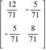 Find   given that A =   . A)    B)    C)    D)   