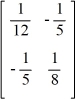 Find   given that A =   . A)    B)    C)    D)   