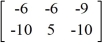 Calculate -4A - 5B if A =   and B =   . A)    B)    C)    D)   