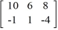 Calculate -4A - 5B if A =   and B =   . A)    B)    C)    D)   