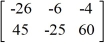 Calculate -4A - 5B if A =   and B =   . A)    B)    C)    D)   