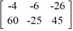 Calculate -4A - 5B if A =   and B =   . A)    B)    C)    D)   