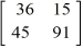 Calculate   if A =   . A)    B)    C)    D)   