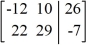 <strong>Write the system of linear equations as an augmented matrix. </strong> A) B) C) D)