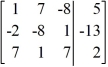 Use row operations to transform the matrix to reduced row-echelon form.   A)    B)    C)    D)   