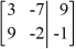 Perform the row operation   +   ?   <sub> </sub>on the matrix and write the resulting matrix.   A)    B)    C)    D)   