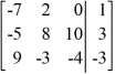 Perform the row operations   on the matrix and write the resulting matrix.   A)    B)    C)    D)   
