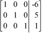 Use row operations to transform the matrix to reduced row-echelon form.   A)    B)    C)    D)   