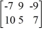 Write the order of the matrix.   A)  3 × 2 B)  2 × 2 C)  2 × 3 D)  3 × 3