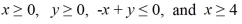 Maximize z = 4x + 3y subject to:   A)  maximum 0 B)  maximum 16 C)  maximum 28 D)  maximum 12