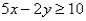 Match the graph to the linear inequality.   A)    B)    C)    D)   