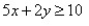 Match the graph to the linear inequality.   A)    B)    C)    D)   
