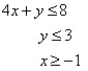 Match the graph to the system of inequalities.   A)    B)    C)    D)   