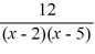 Select the form of the partial fraction decomposition for the given rational expression. Do not solve for the constants.   A)    B)    C)    D)     