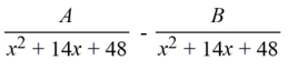 Select the form of the partial fraction decomposition for the given rational expression. Do not solve for the constants.   A)    B)    C)    D)   