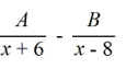 Select the form of the partial fraction decomposition for the given rational expression. Do not solve for the constants.   A)    B)    C)    D)   