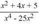 Select the form of the partial fraction decomposition for the given rational expression. Do not solve for the constants.   A)    B)    C)    D)   