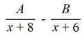 Select the form of the partial fraction decomposition for the given rational expression. Do not solve for the constants.   A)    B)    C)    D)   
