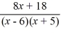 Write the partial fraction decomposition for the given rational expression.   A)    B)    C)    D)   
