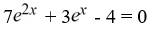 <strong>Solve the exponential equation. Make sure to isolate the base to a power first. Round your answer to three decimal places. </strong> A) 0.571 B) -0.560 C) 1.000 D) 0.000