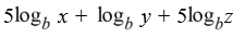 <strong>Write the expression as a sum or difference of logarithms. </strong> A) B) C) D)