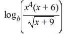 <strong>Write the expression as a sum or difference of logarithms. </strong> A) B) C) D)