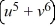 <strong>Write the expression as a single logarithm. 5log u + 6log v</strong> A) log B) log C) log (uv) D) log