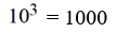 <strong>Write the logarithmic equation in its equivalent exponential form. Log 1000 = 3</strong> A) B) C) D)