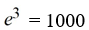 <strong>Write the logarithmic equation in its equivalent exponential form. Log 1000 = 3</strong> A) B) C) D)