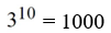 <strong>Write the logarithmic equation in its equivalent exponential form. Log 1000 = 3</strong> A) B) C) D)