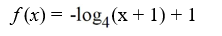 <strong>Match the graph to the logarithmic function. </strong> A) B) C) D)