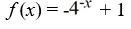 Match the graph to the exponential function.   A)    B)    C)    D)   