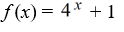 Match the graph to the exponential function.   A)    B)    C)    D)   