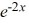 Match the graph to the exponential function.   A)  f (x)  = -   B)  f (x)  = -   C)  f (x)  =   D)  f (x)  =  