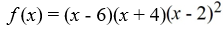<strong>For the polynomial function , find the y-intercept.</strong> A) (0, -48) B) (0, -96) C) (0, 48) D) (0, 2)