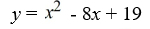 Rewrite the quadratic equation in standard form by completing the square.   A)    B)    C)    D)   