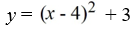 Rewrite the quadratic equation in standard form by completing the square.   A)    B)    C)    D)   