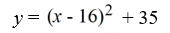 Rewrite the quadratic equation in standard form by completing the square.   A)    B)    C)    D)   