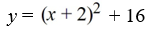 Rewrite the quadratic equation in standard form by completing the square.   A)    B)    C)    D)   
