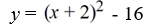 Rewrite the quadratic equation in standard form by completing the square.   A)    B)    C)    D)   