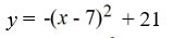 Rewrite the quadratic function in standard form by completing the square.   A)    B)    C)    D)   