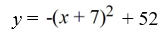 Rewrite the quadratic function in standard form by completing the square.   A)    B)    C)    D)   