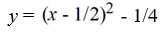 Rewrite the quadratic equation in standard form by completing the square.   A)    B)    C)    D)   