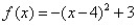 Match the quadratic function to an equation in standard form.   A)    B)    C)    D)   